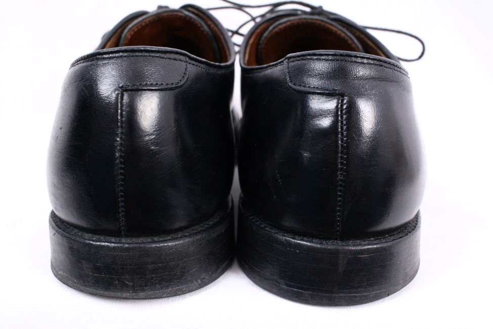 ALLEN EDMONDS Weybridge Black Leather Brogue Perf Oxford Dress Shoes ...